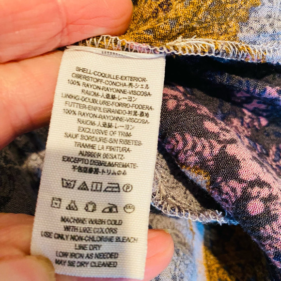 Free People Portobello Road Boho Hippie Tunic Cold Shoulder Dress Size XS - Picture 11 of 11